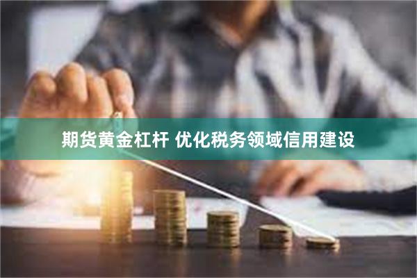 期货黄金杠杆 优化税务领域信用建设